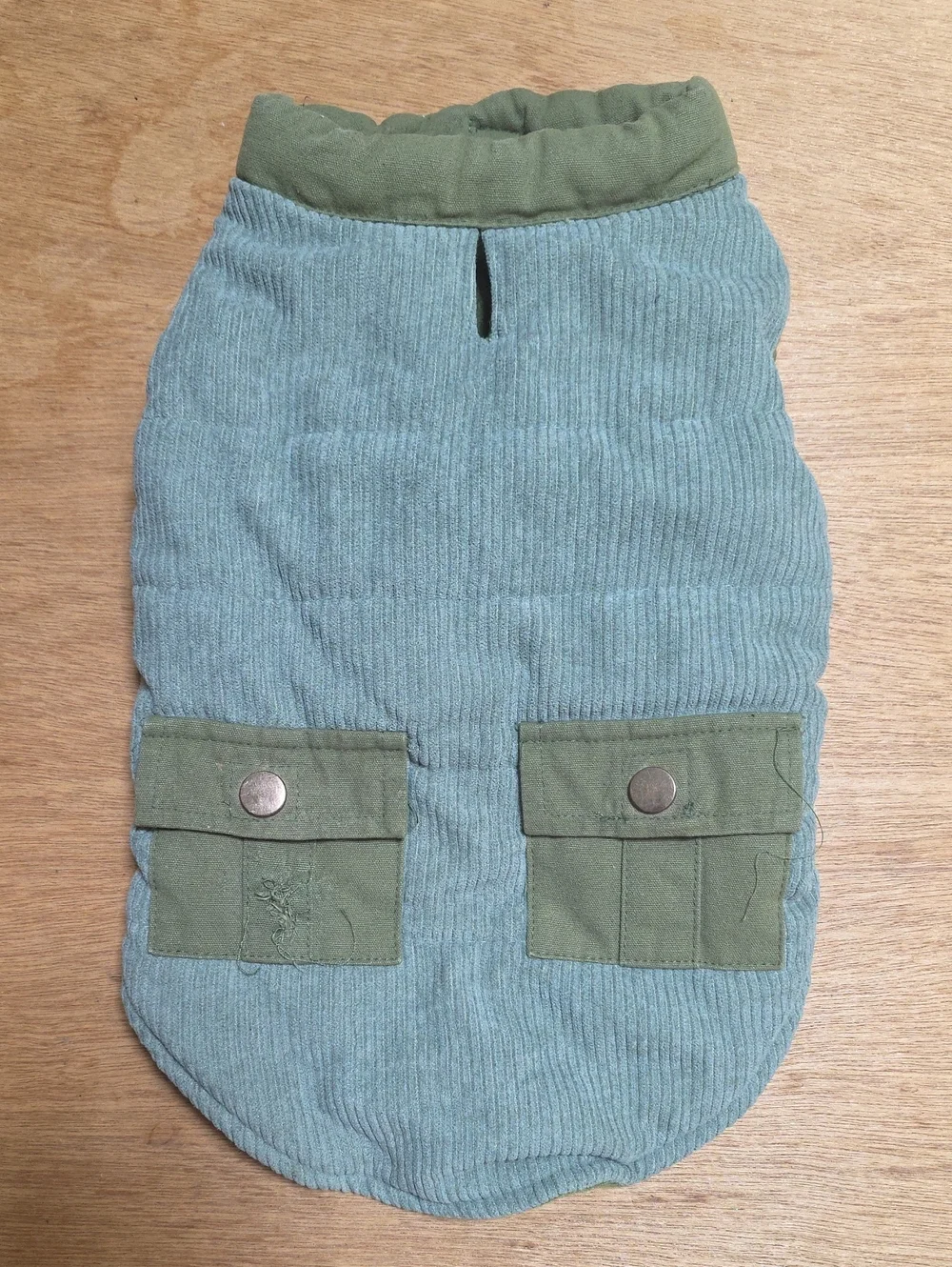 Light Olive Ribbed Pet Vest SZ S